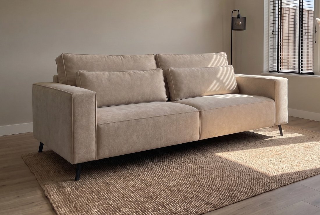 3 zits bank Groede 3 zits in beige – foto 2 – A-meubel