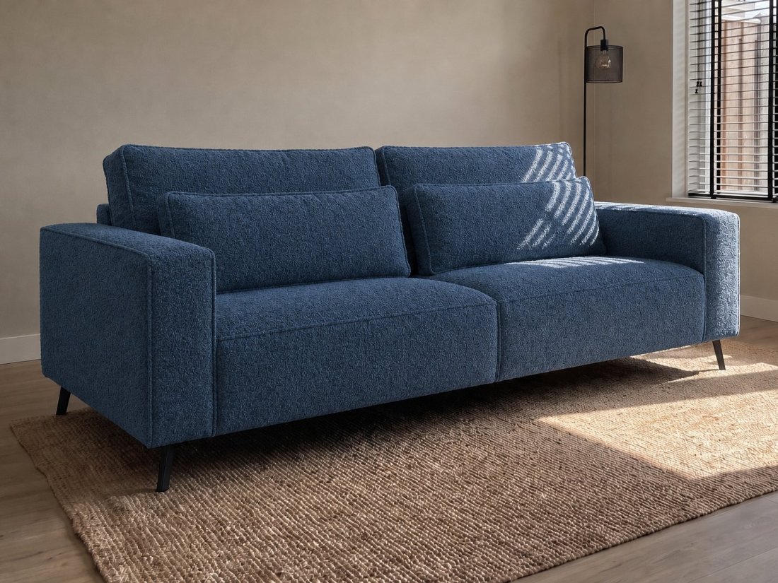Groede 3 Zits in blauw – kleurimpressie – A-meubel