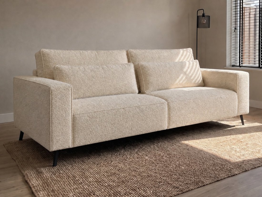 Groede 3 Zits in creme – kleurimpressie – A-meubel