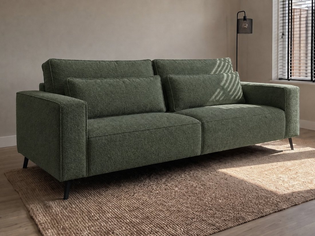 Groede 3 Zits in groen – kleurimpressie – A-meubel