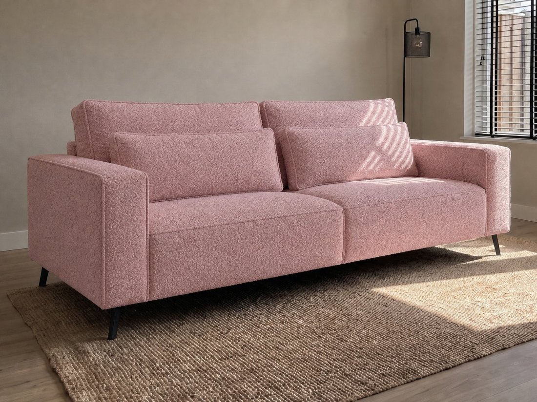 Groede 3 Zits in roze – kleurimpressie – A-meubel