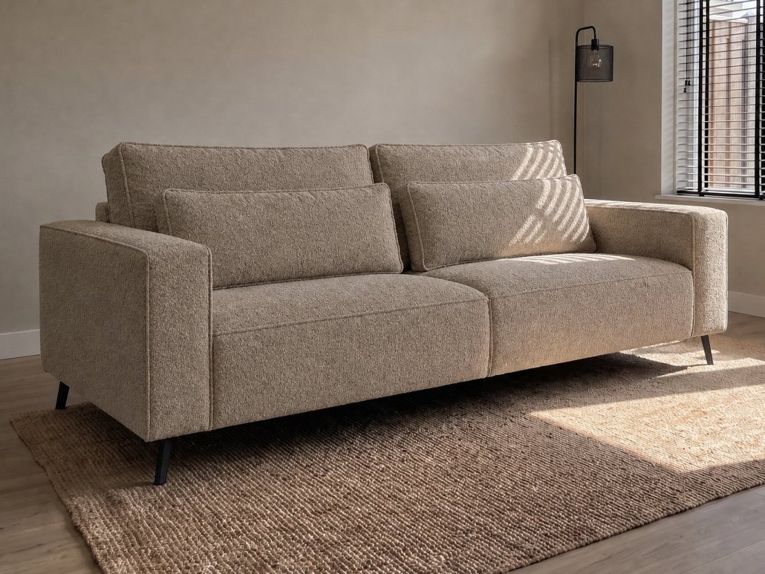 Groede 3 Zits in taupe – kleurimpressie – A-meubel