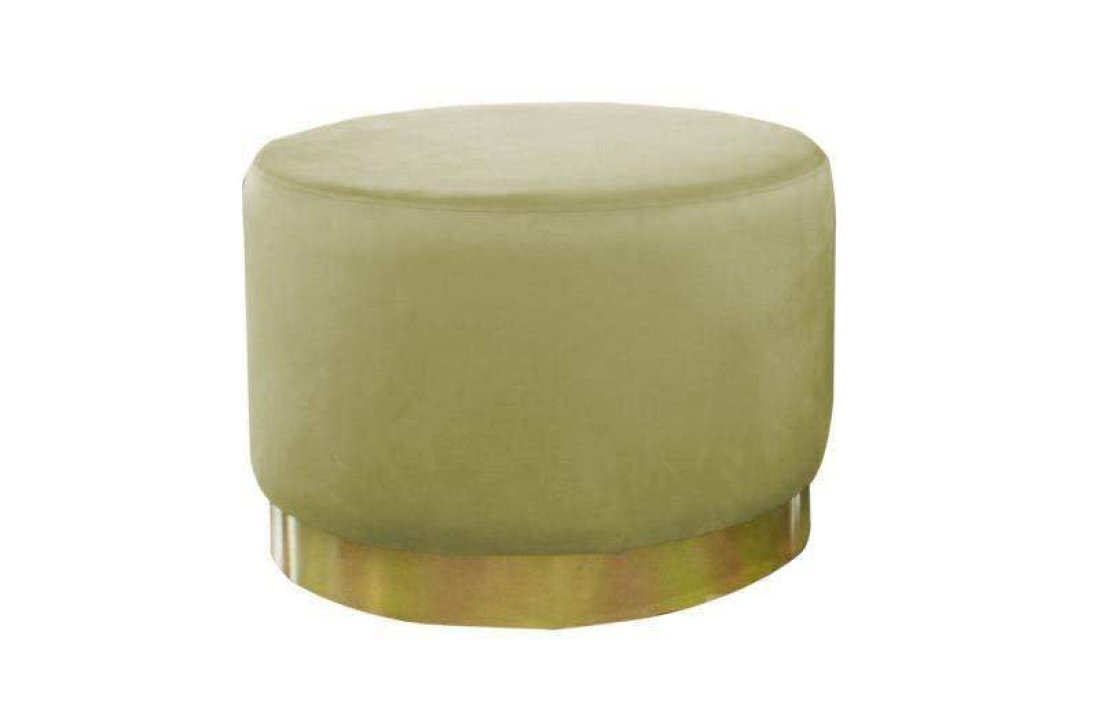 Poef Lexmond 60x45cm met spiegelrand Groen – A-meubel