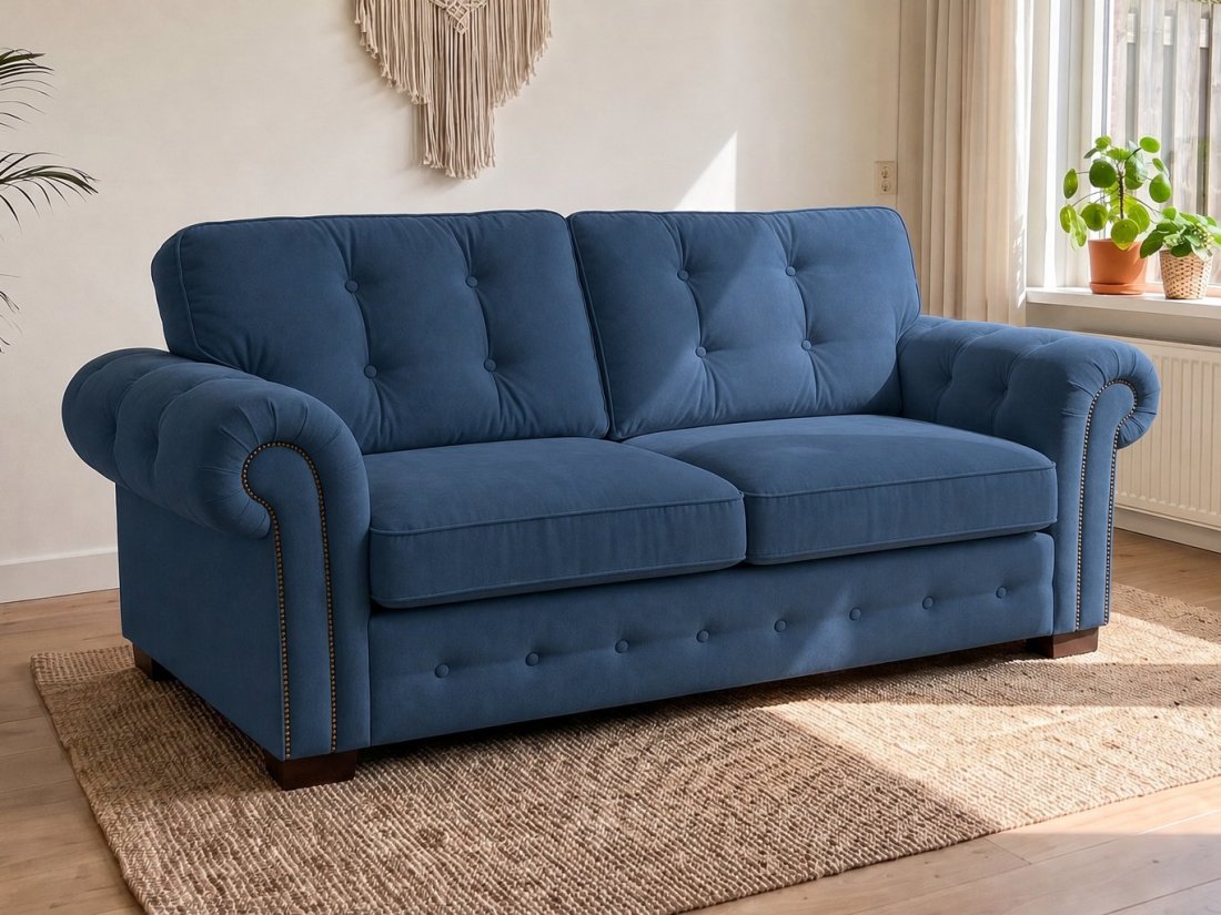 Groenveld 2 Zits in blauw – kleurimpressie – A-meubel