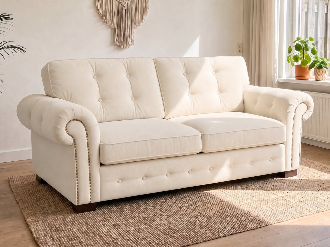 Groenveld 2 Zits in creme – kleurimpressie – A-meubel