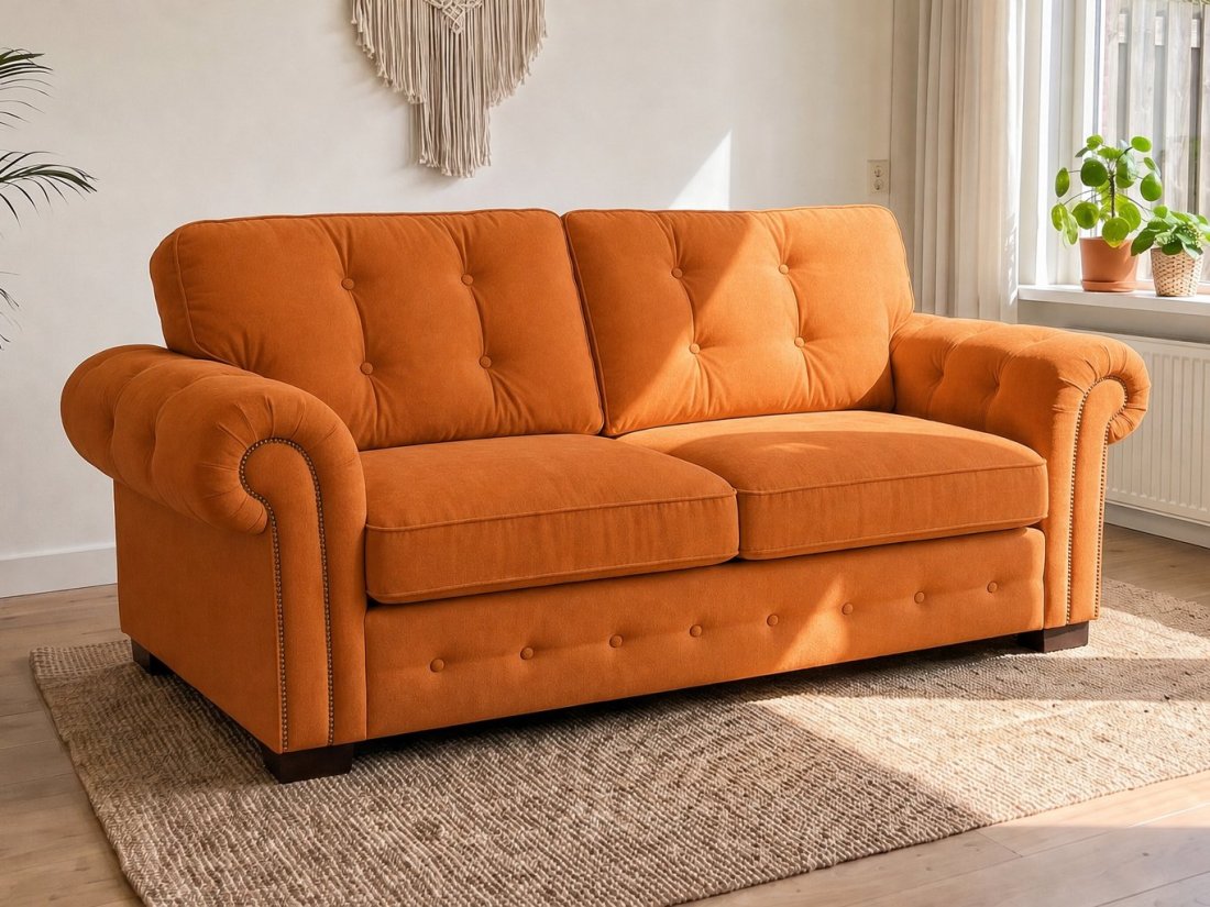 Groenveld 2 Zits in oranje – kleurimpressie – A-meubel