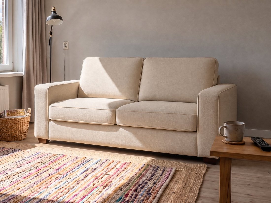 Groningen 2 Zits in beige – kleurimpressie – A-meubel