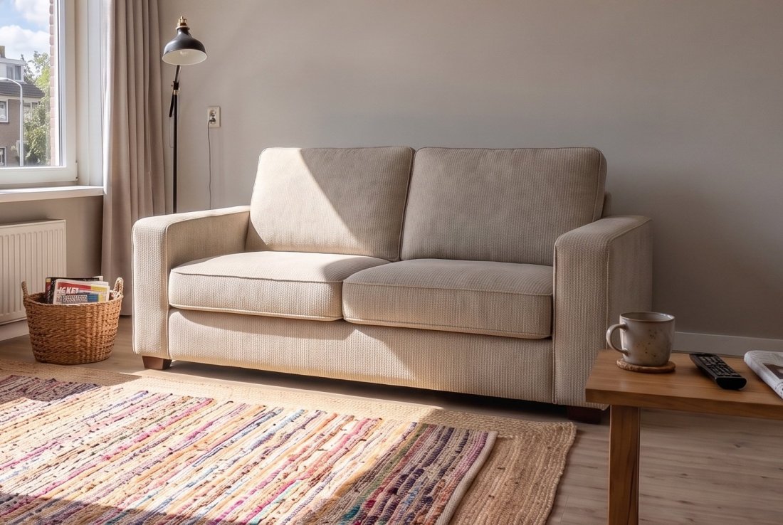 2 zits bank Groningen 2 Zits Bank in beige – foto 2 – A-meubel