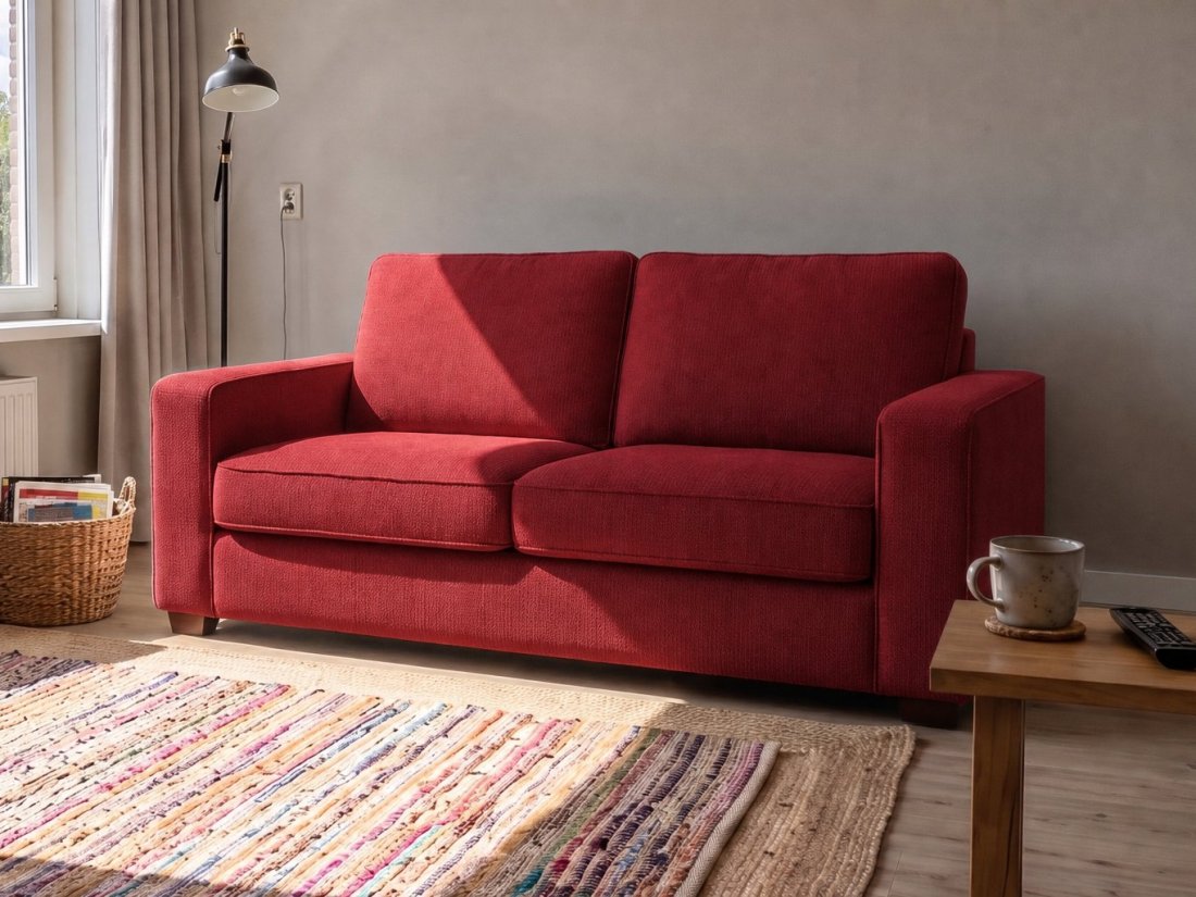 Groningen 2 Zits in rood – kleurimpressie – A-meubel