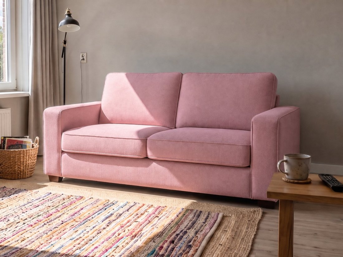 Groningen 2 Zits in roze – kleurimpressie – A-meubel