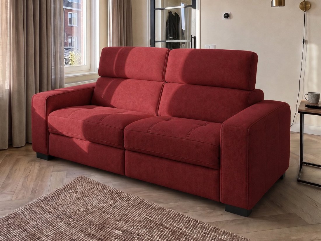 Harderwijk 2.5 Zits (Zonder Relax) in rood – kleurimpressie – A-meubel