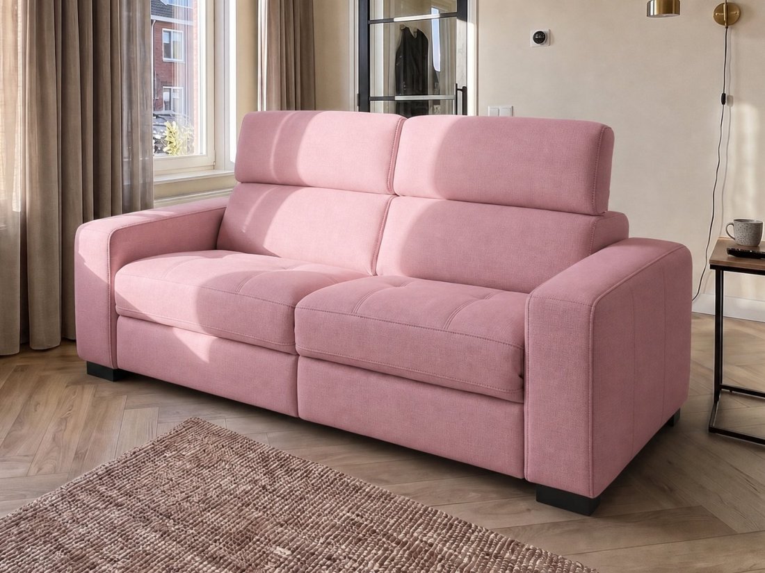 Harderwijk 2.5 Zits (Zonder Relax) in roze – kleurimpressie – A-meubel