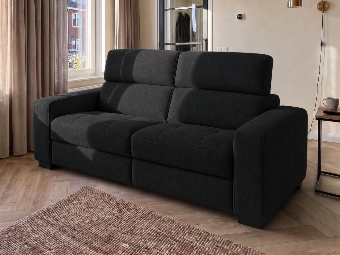 Harderwijk 2.5 Zits (Zonder Relax) in zwart – kleurimpressie – A-meubel