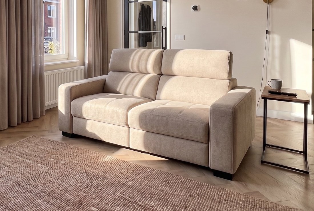 2 zits bank Harderwijk 2 Zits (Zonder Relax) in beige – foto 2 – A-meubel