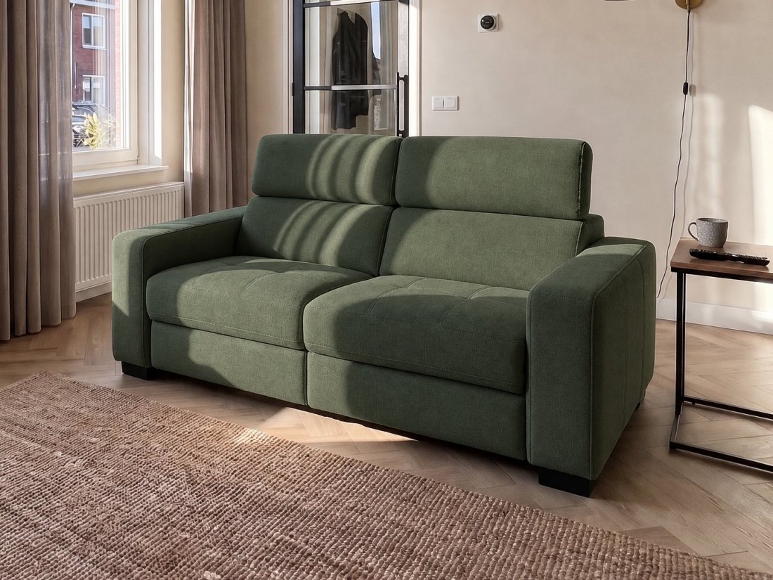 Harderwijk 2 Zits (Zonder Relax) in groen – kleurimpressie – A-meubel