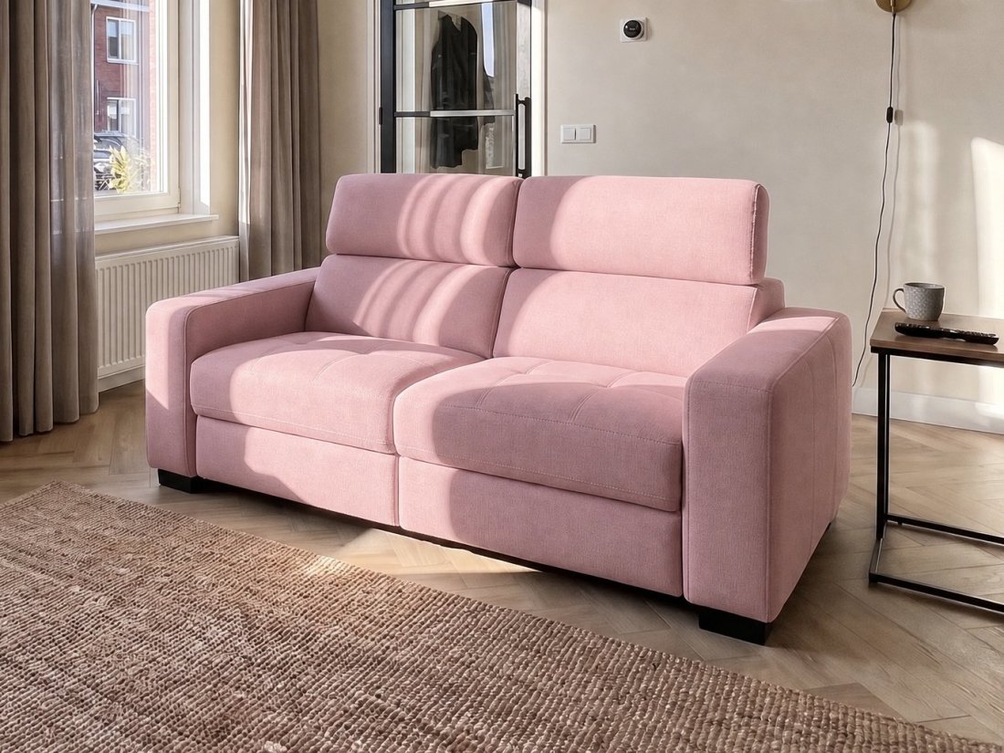 Harderwijk 2 Zits (Zonder Relax) in roze – kleurimpressie – A-meubel