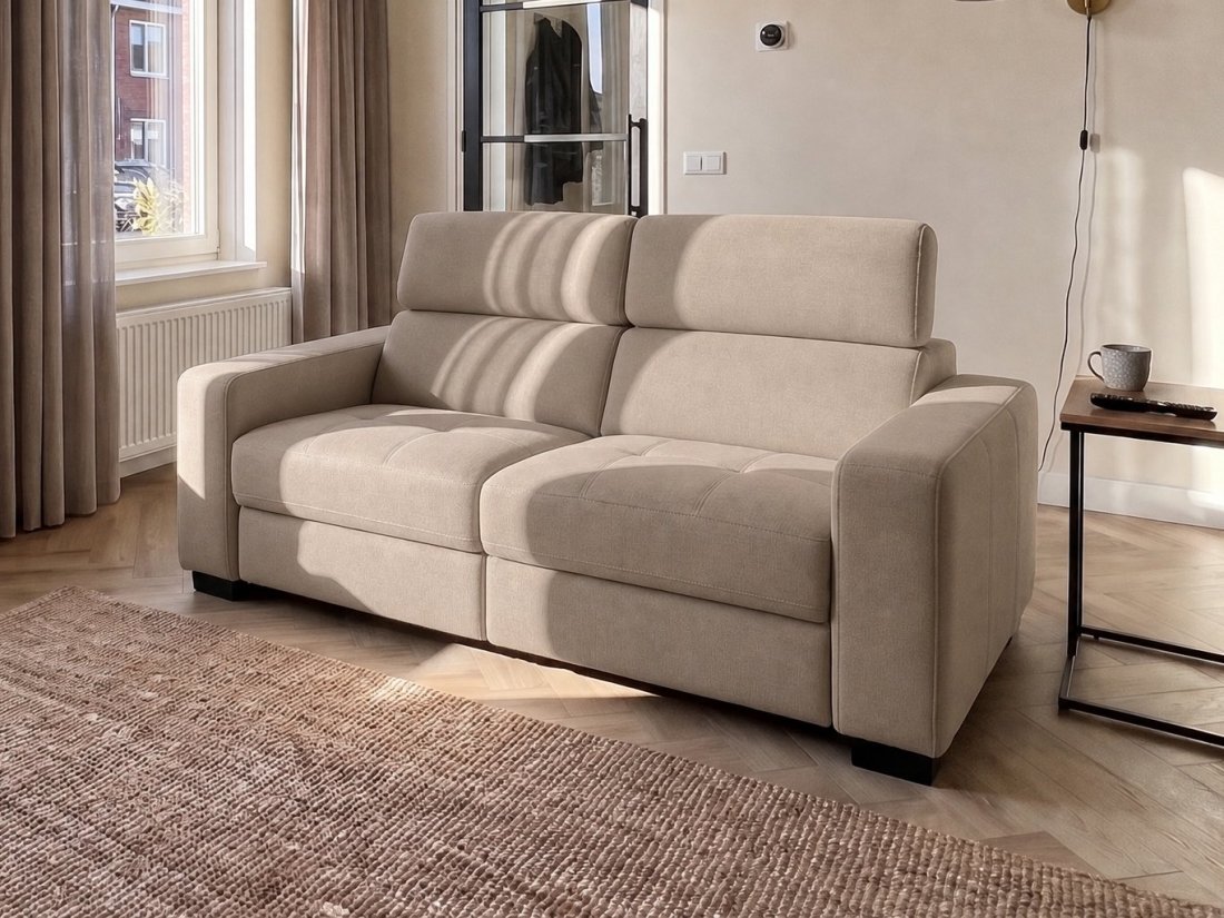 Harderwijk 2 Zits (Zonder Relax) in taupe – kleurimpressie – A-meubel