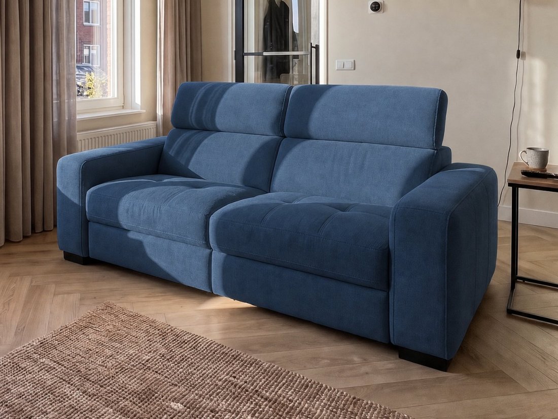 Harderwijk 3 Zits (Zonder Relax) in blauw – kleurimpressie – A-meubel