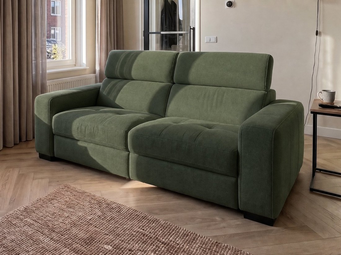 Harderwijk 3 Zits (Zonder Relax) in groen – kleurimpressie – A-meubel