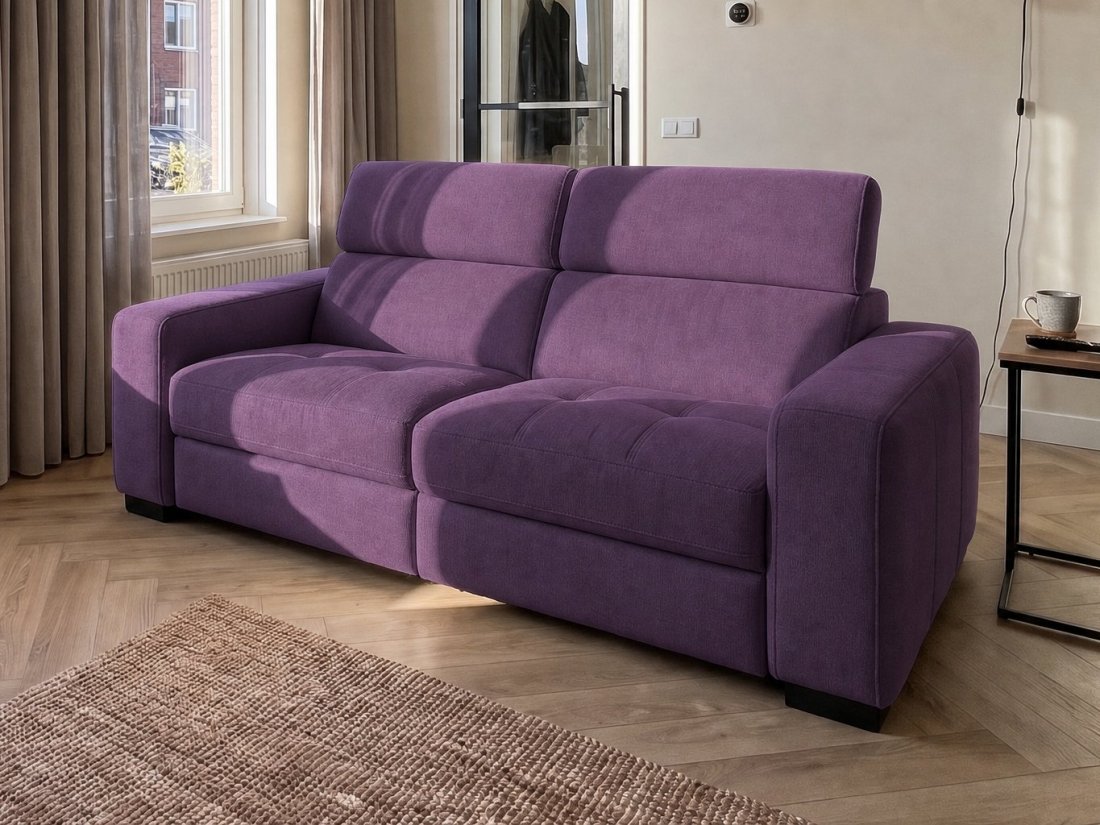 Harderwijk 3 Zits (Zonder Relax) in paars – kleurimpressie – A-meubel