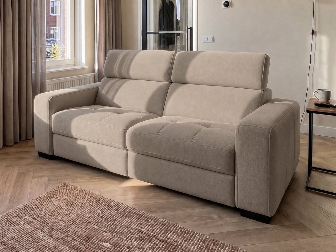 Harderwijk 3 Zits (Zonder Relax) in taupe – kleurimpressie – A-meubel