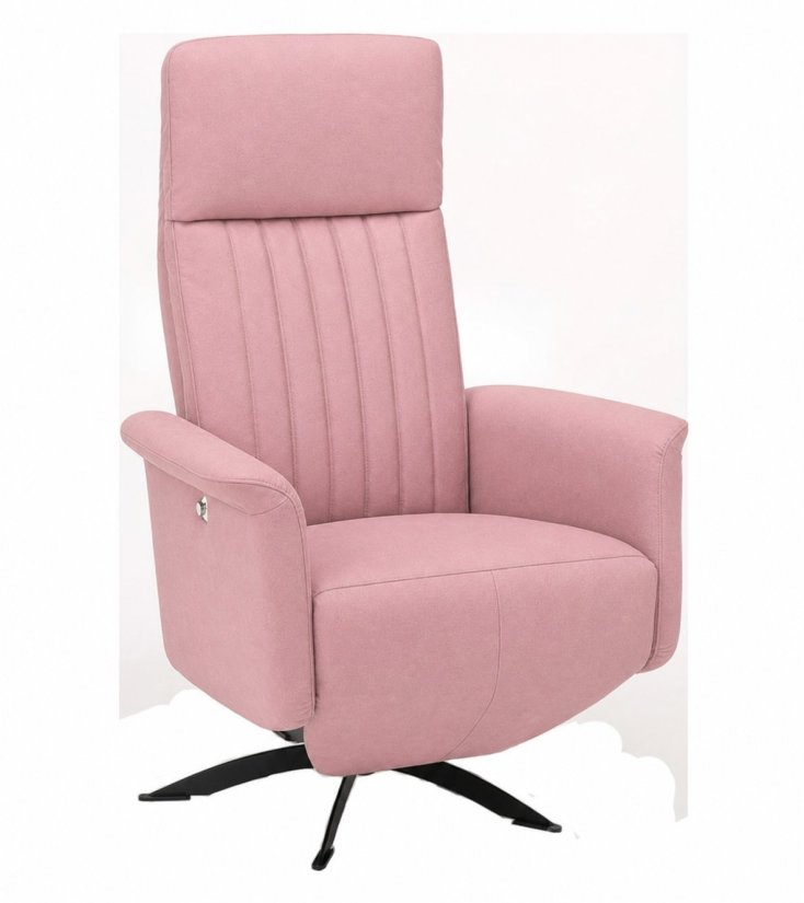 Hessum Relaxfauteuil in roze – kleurimpressie – A-meubel