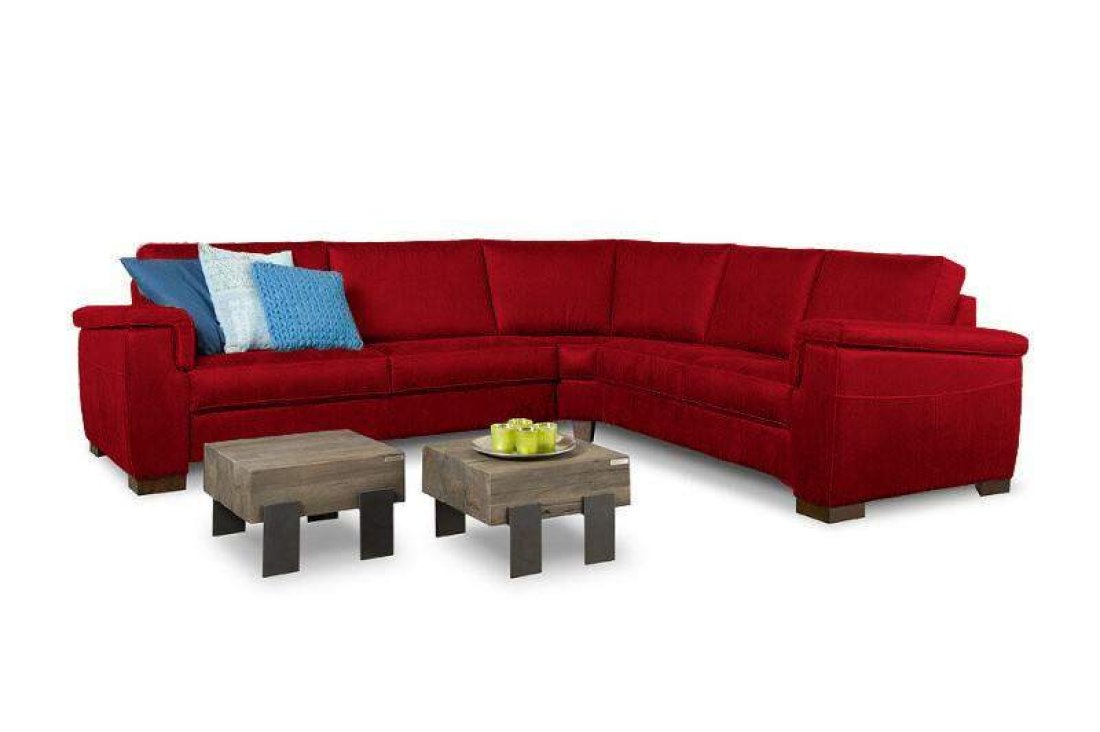 Hoekbankstel Elsen Rood – A-meubel