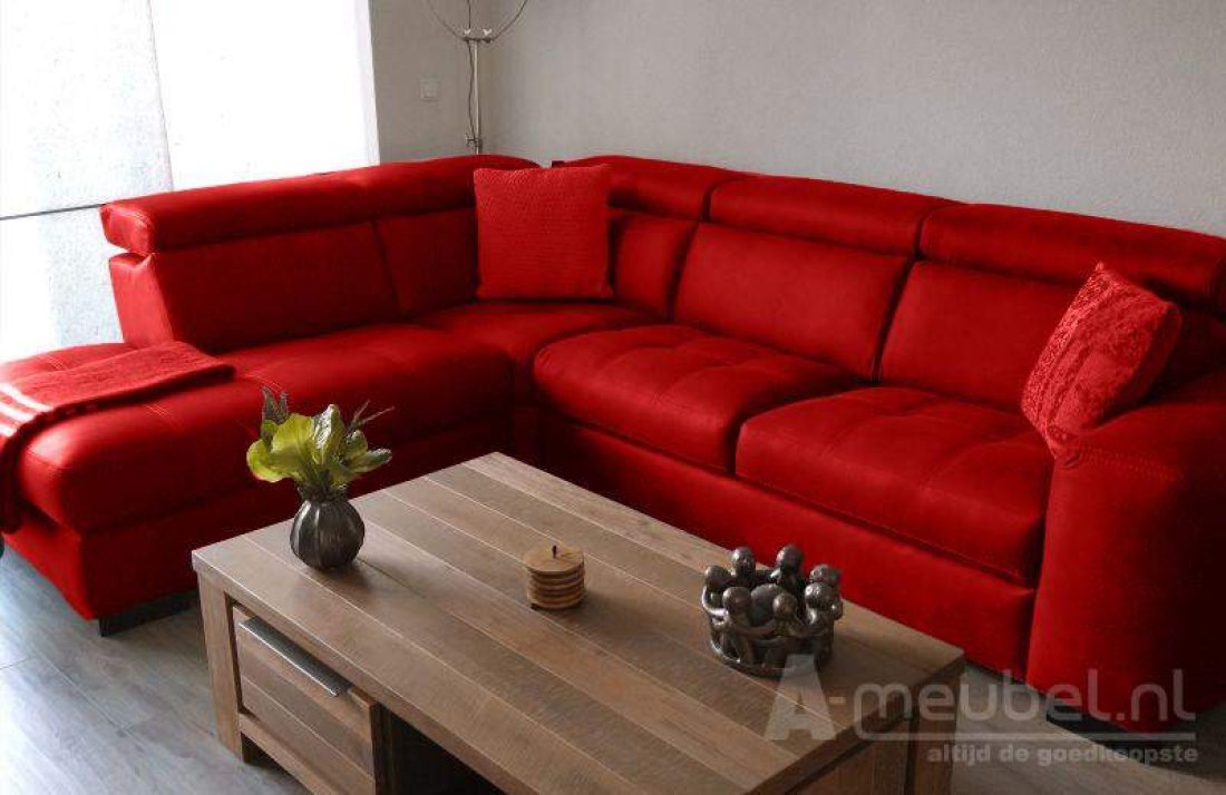 Harderwijk Bankstel Rood – foto 2 – A-meubel