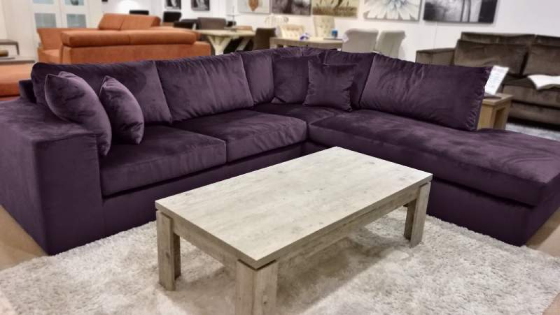 Loenen Ottomaan Paars – A-meubel