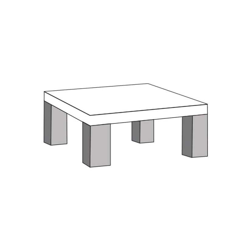 Udenhout Hoektafel HT1-L 68cm – A-meubel
