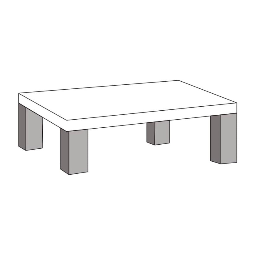 Lageland Hoektafel HT2-L 100cm – A-meubel