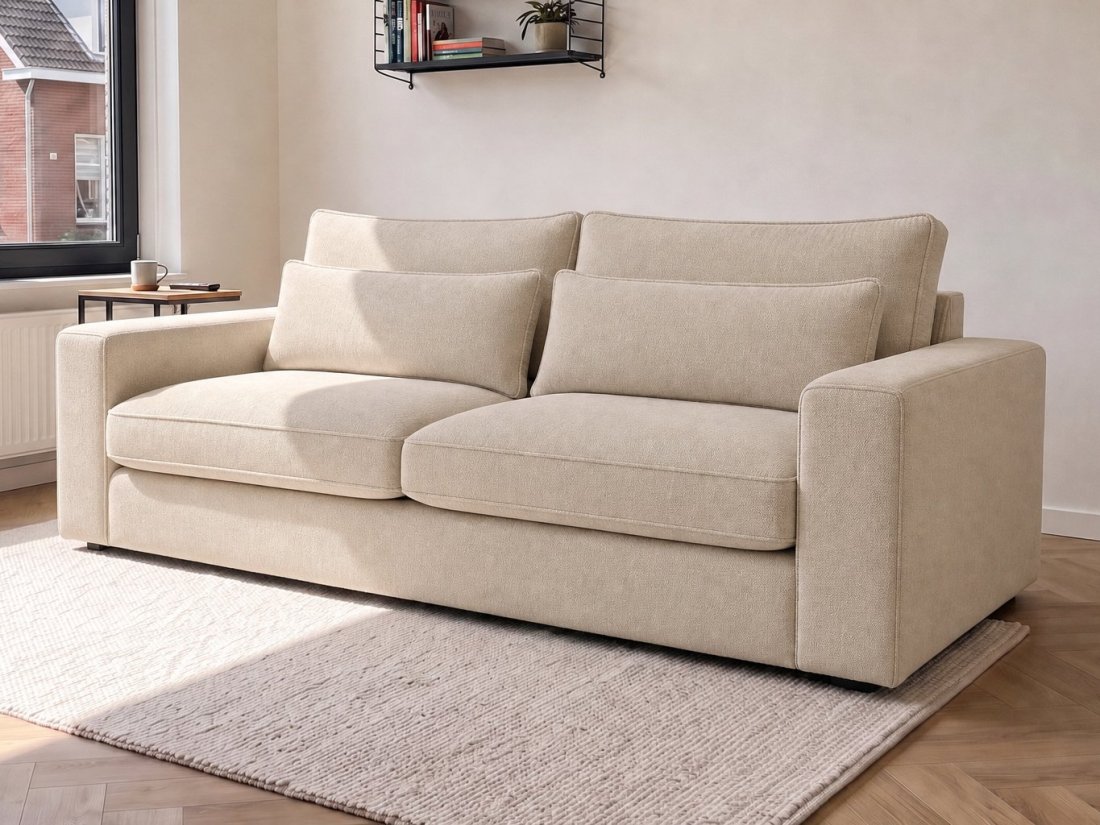 Ijsselstein 2.5-Zits in beige – kleurimpressie – A-meubel