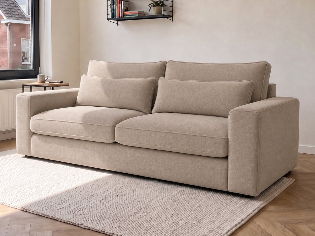 Ijsselstein 2.5-Zits in taupe – kleurimpressie – A-meubel