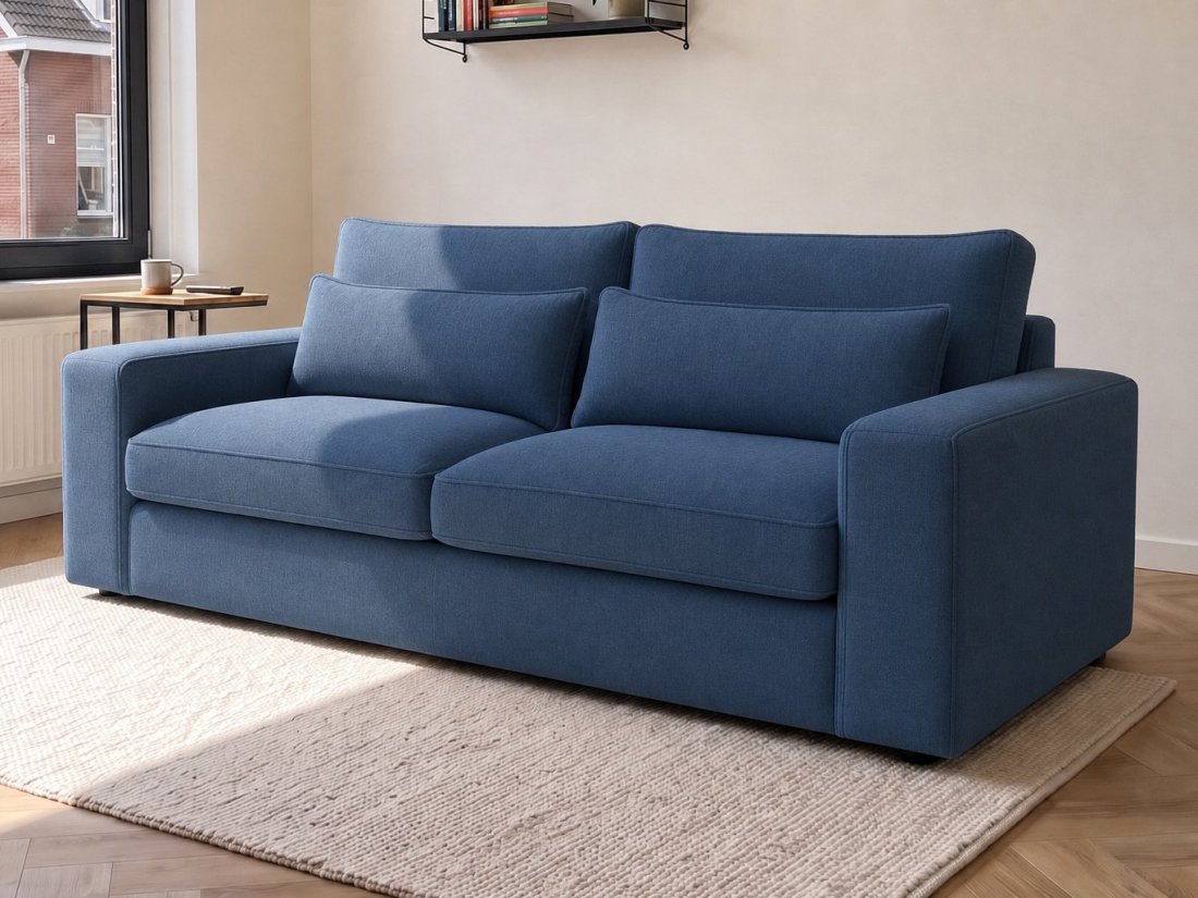 Ijsselstein 2-Zits in blauw – kleurimpressie – A-meubel
