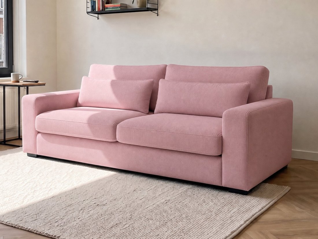 Ijsselstein 3-Zits in roze – kleurimpressie – A-meubel