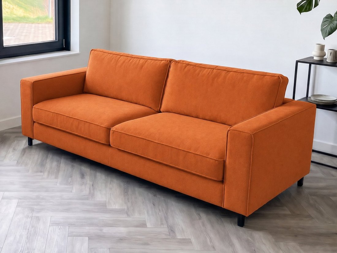 Ilpendam 2.5 Zits in oranje – kleurimpressie – A-meubel