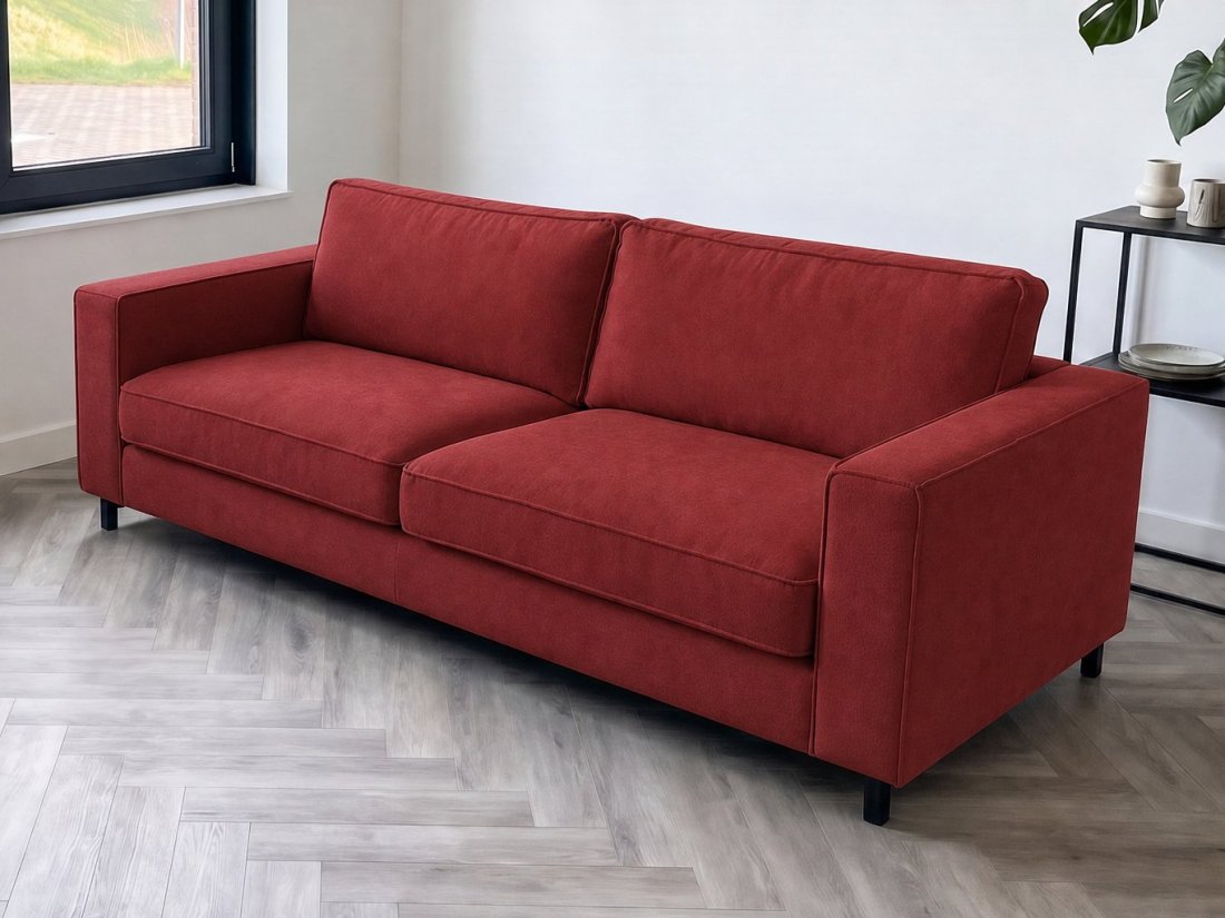 Ilpendam 2.5 Zits in rood – kleurimpressie – A-meubel