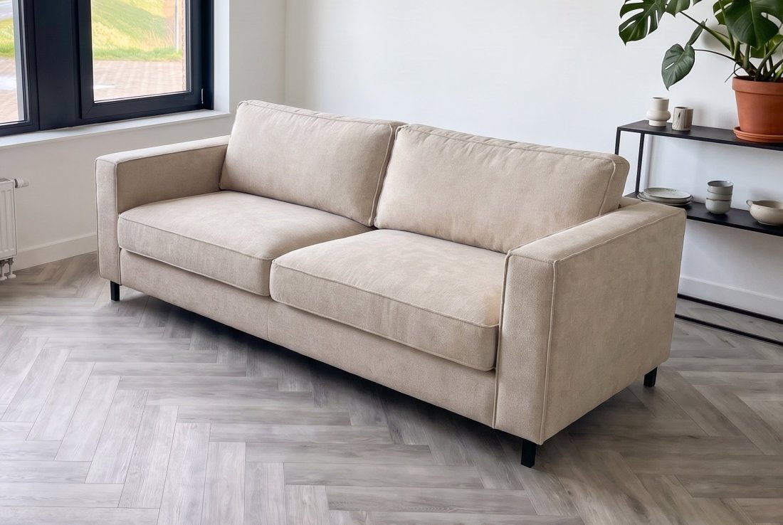 3 zits bank Ilpendam 3 Zits Bank in beige – A-meubel