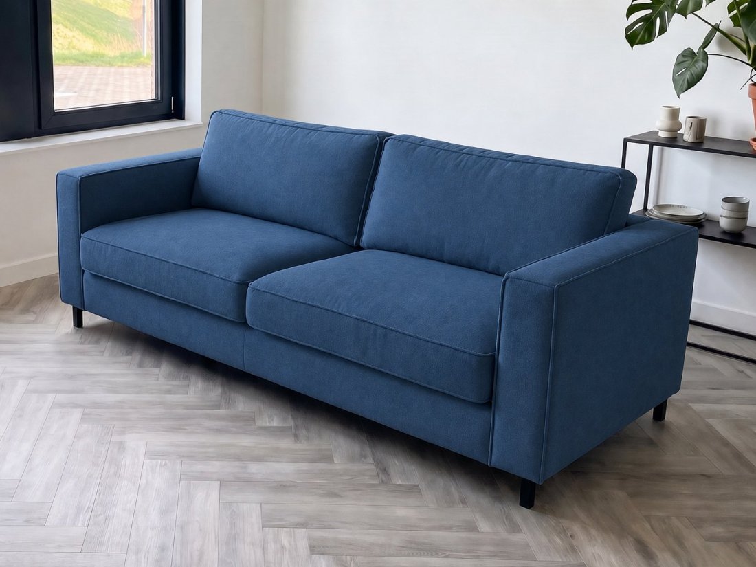 Ilpendam 3 Zits in blauw – kleurimpressie – A-meubel