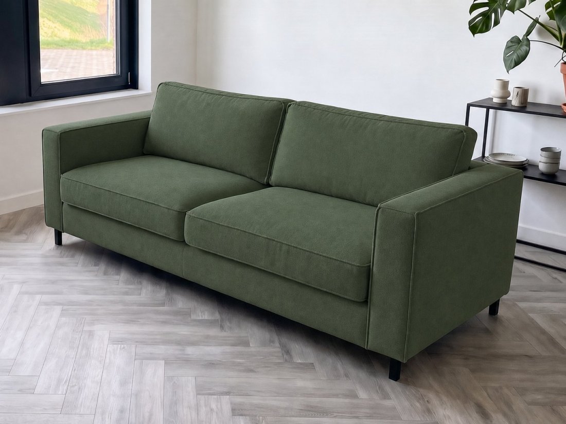 Ilpendam 3 Zits in groen – kleurimpressie – A-meubel