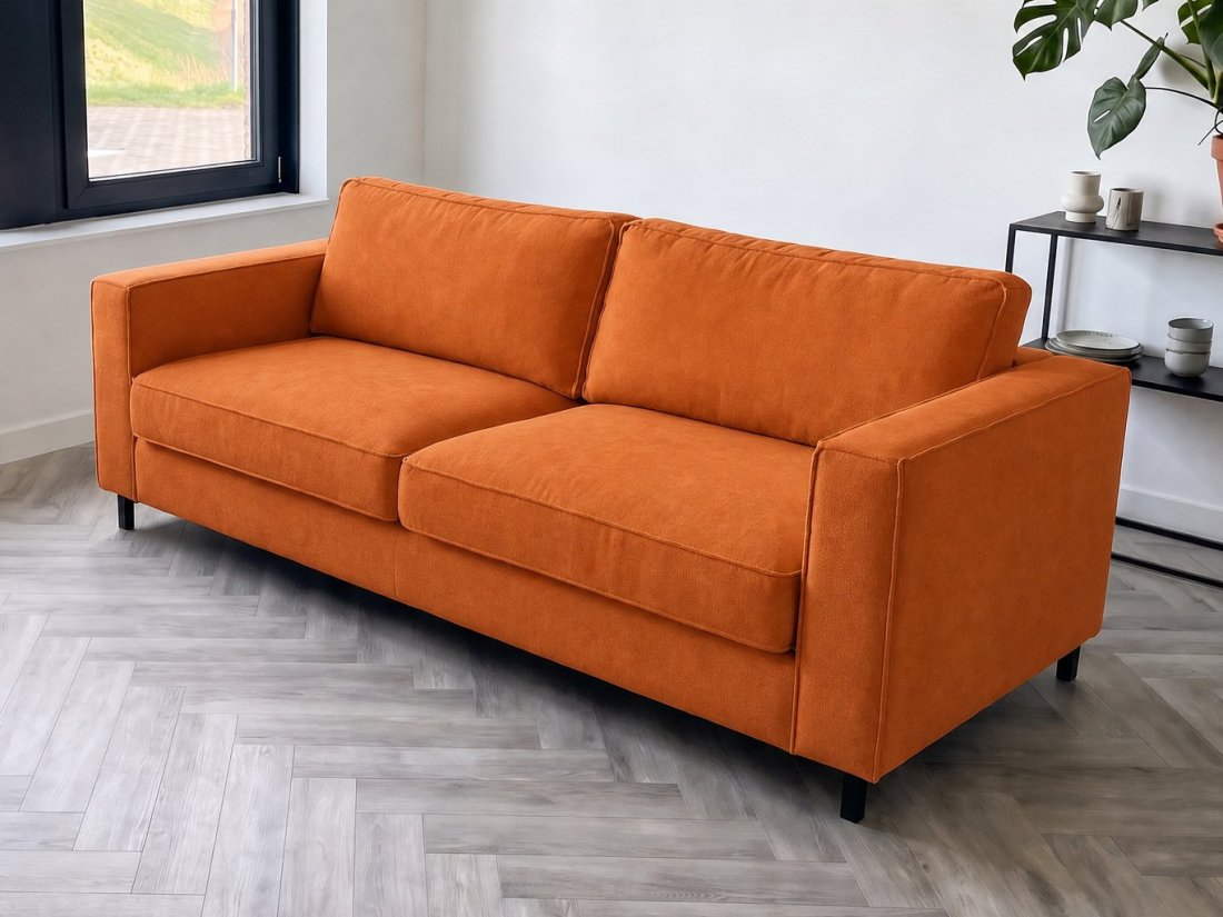 Ilpendam 3 Zits in oranje – kleurimpressie – A-meubel
