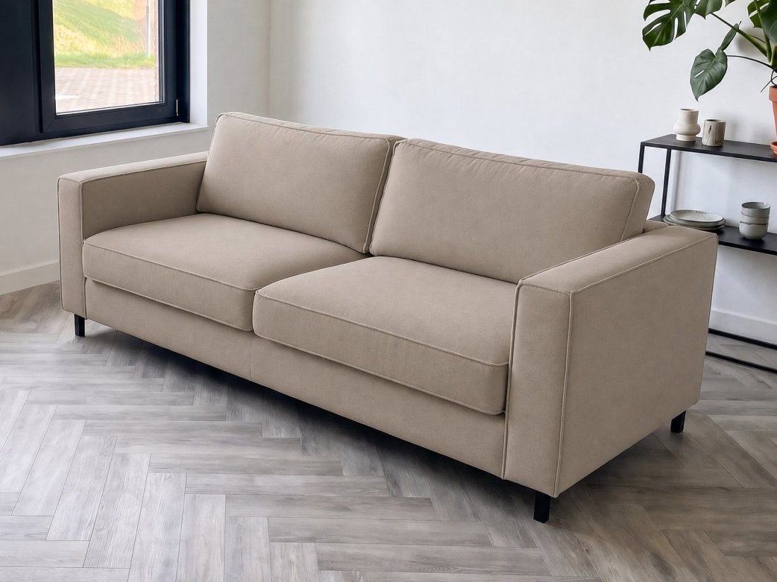 Ilpendam 3 Zits in taupe – kleurimpressie – A-meubel