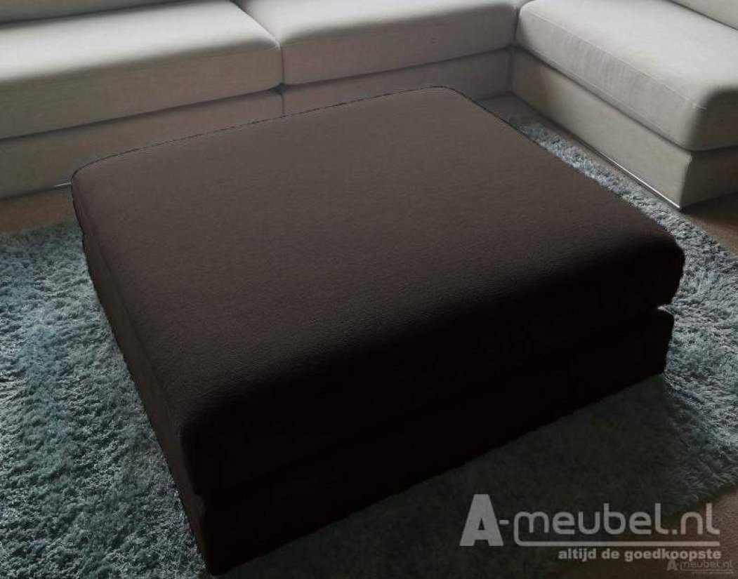 Amersfoort Pouffe 103x75cm Bruin – A-meubel