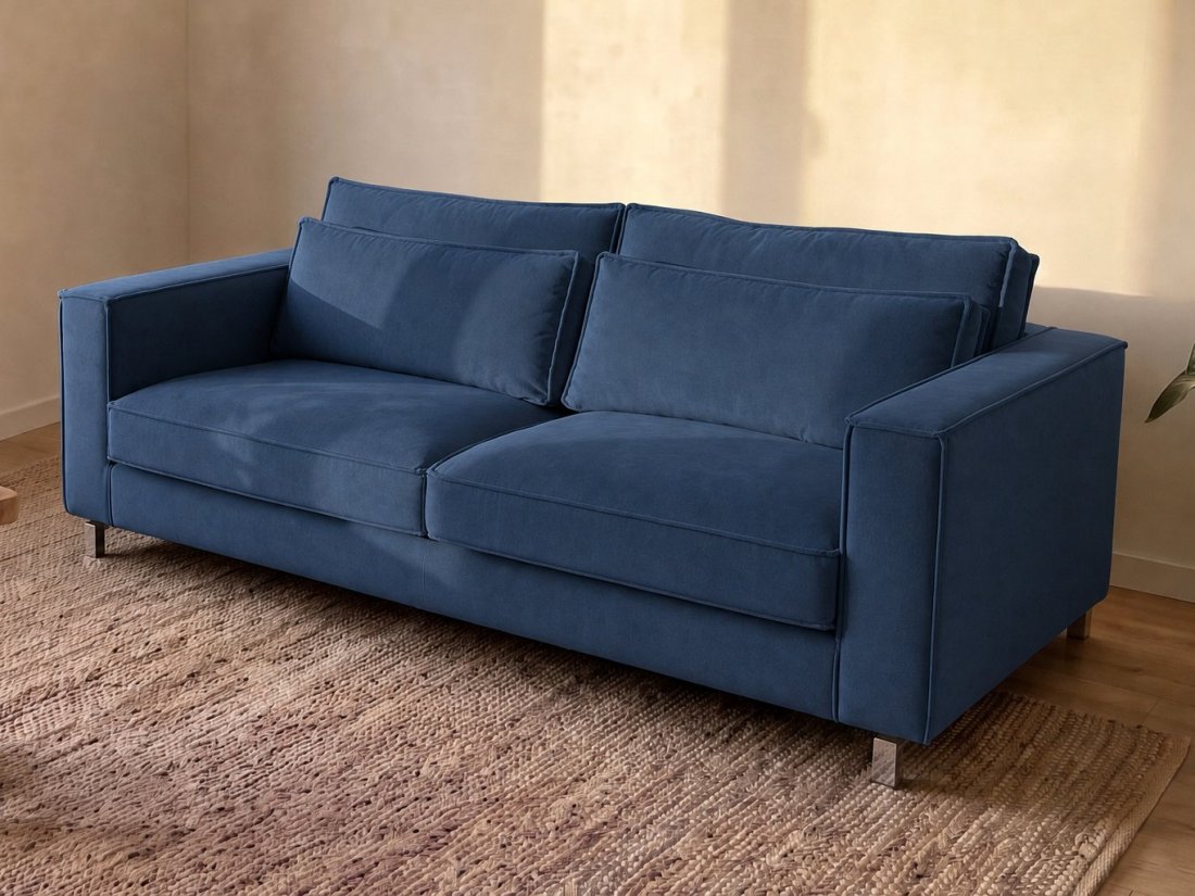 Indijk 2 Zits in blauw – kleurimpressie – A-meubel