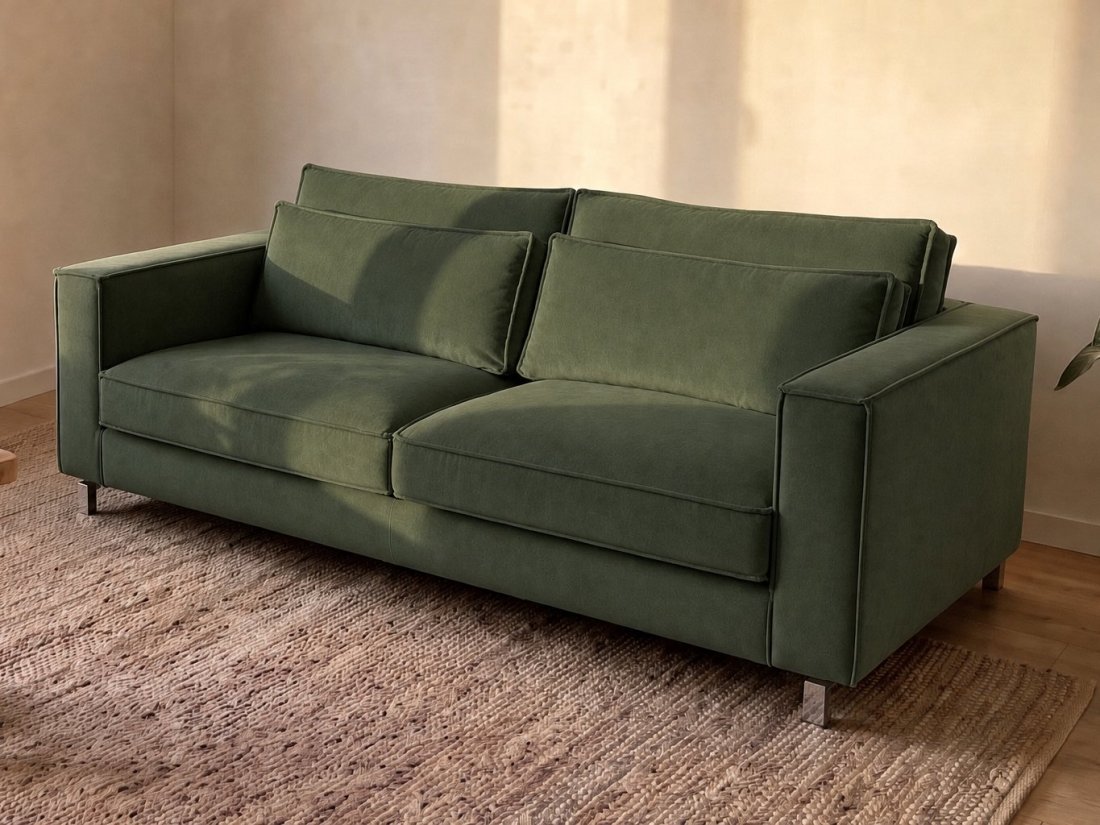 Indijk 2 Zits in groen – kleurimpressie – A-meubel