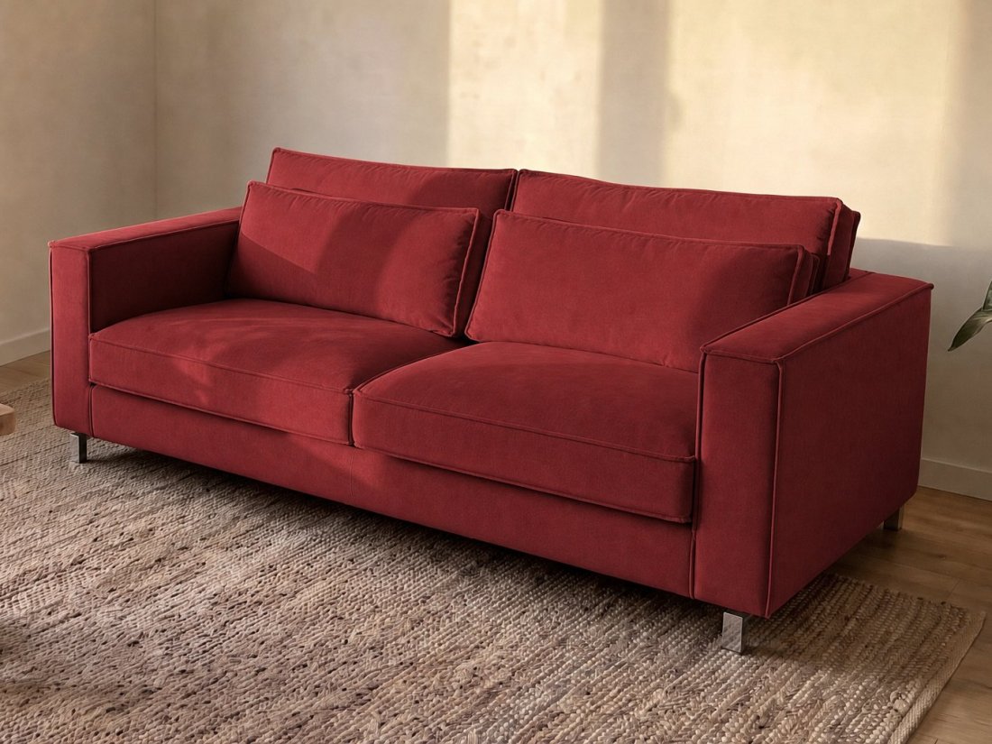 Indijk 2 Zits in rood – kleurimpressie – A-meubel