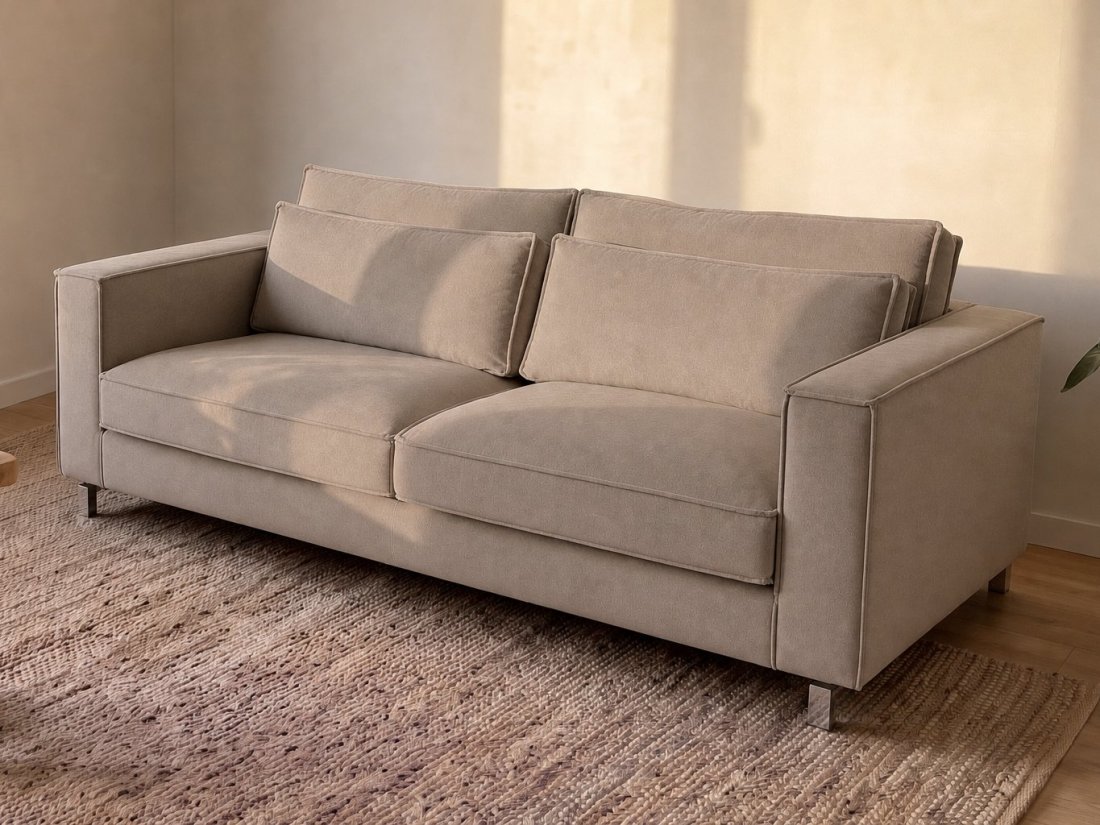 Indijk 2 Zits in taupe – kleurimpressie – A-meubel