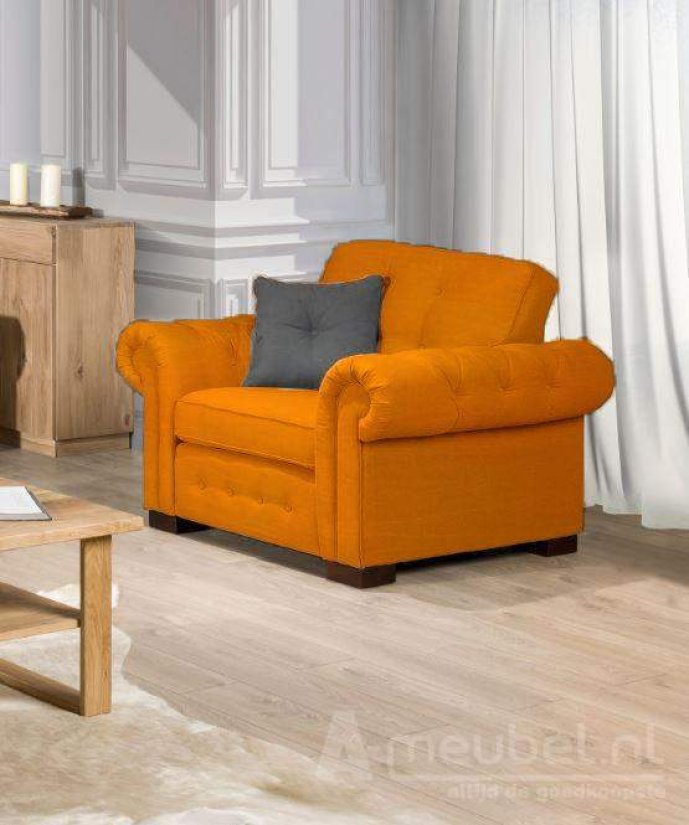 Groenveld Fauteuil – bruin fauteuil – A-meubel