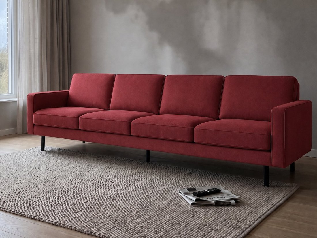 Julianadorp 4 Zits in rood – kleurimpressie – A-meubel