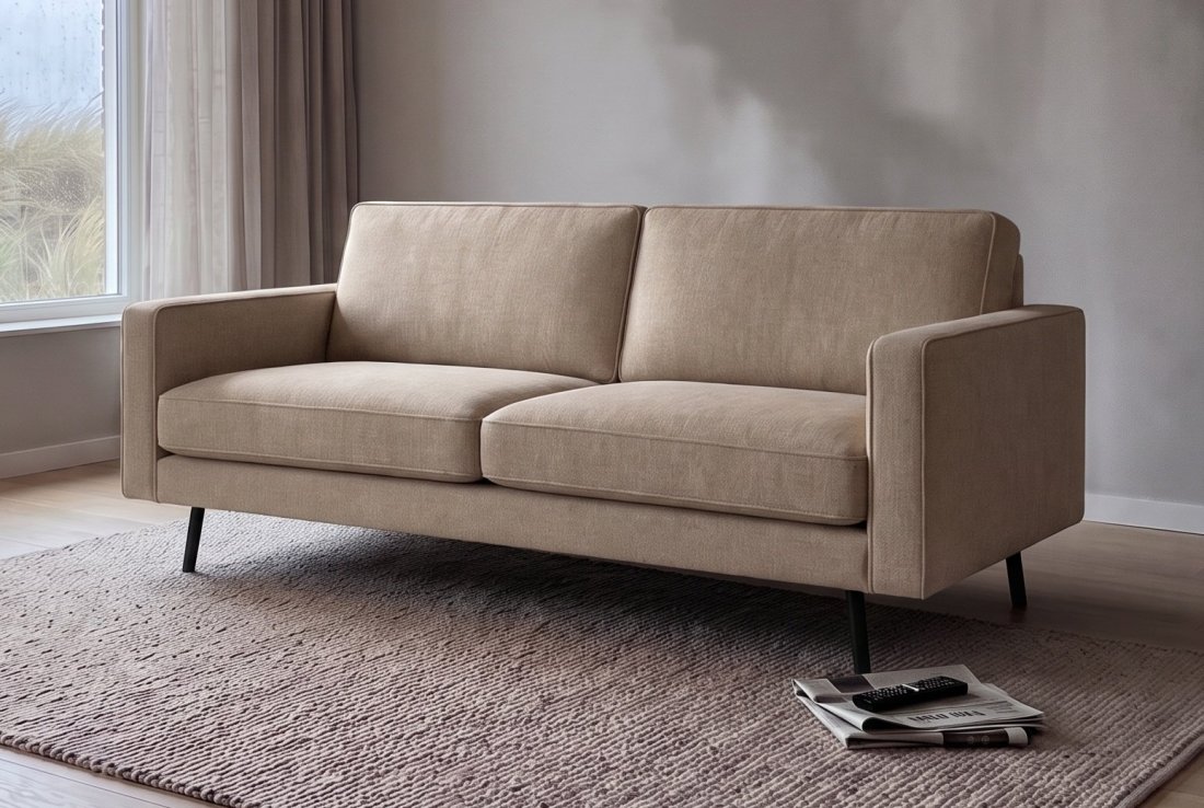 Rechte bank Julianadorp Bankstel 2 Zits Bank in beige – A-meubel
